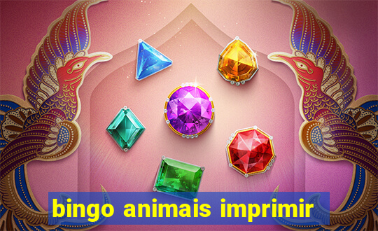 bingo animais imprimir